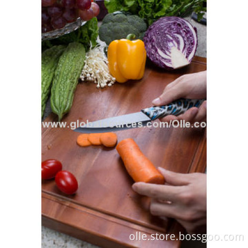 Ceramic Chef Knife with Black Ceramic Blade and Fashionable Handle